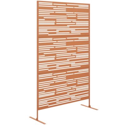 78" H x 48" W Metal Outdoor Privacy Screen,