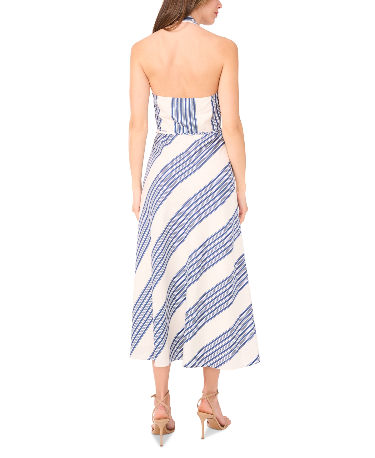 1.state Women's Halter-neck Sleeveless Maxi Dress