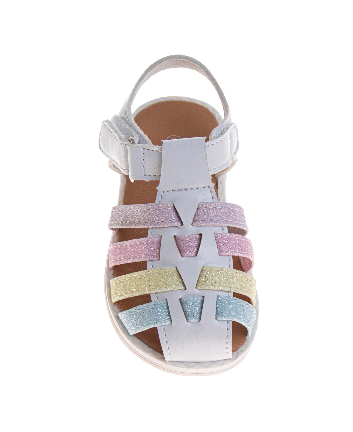 Laura Ashley Toddler Girls Flowers Open Design Sandals In Multi
