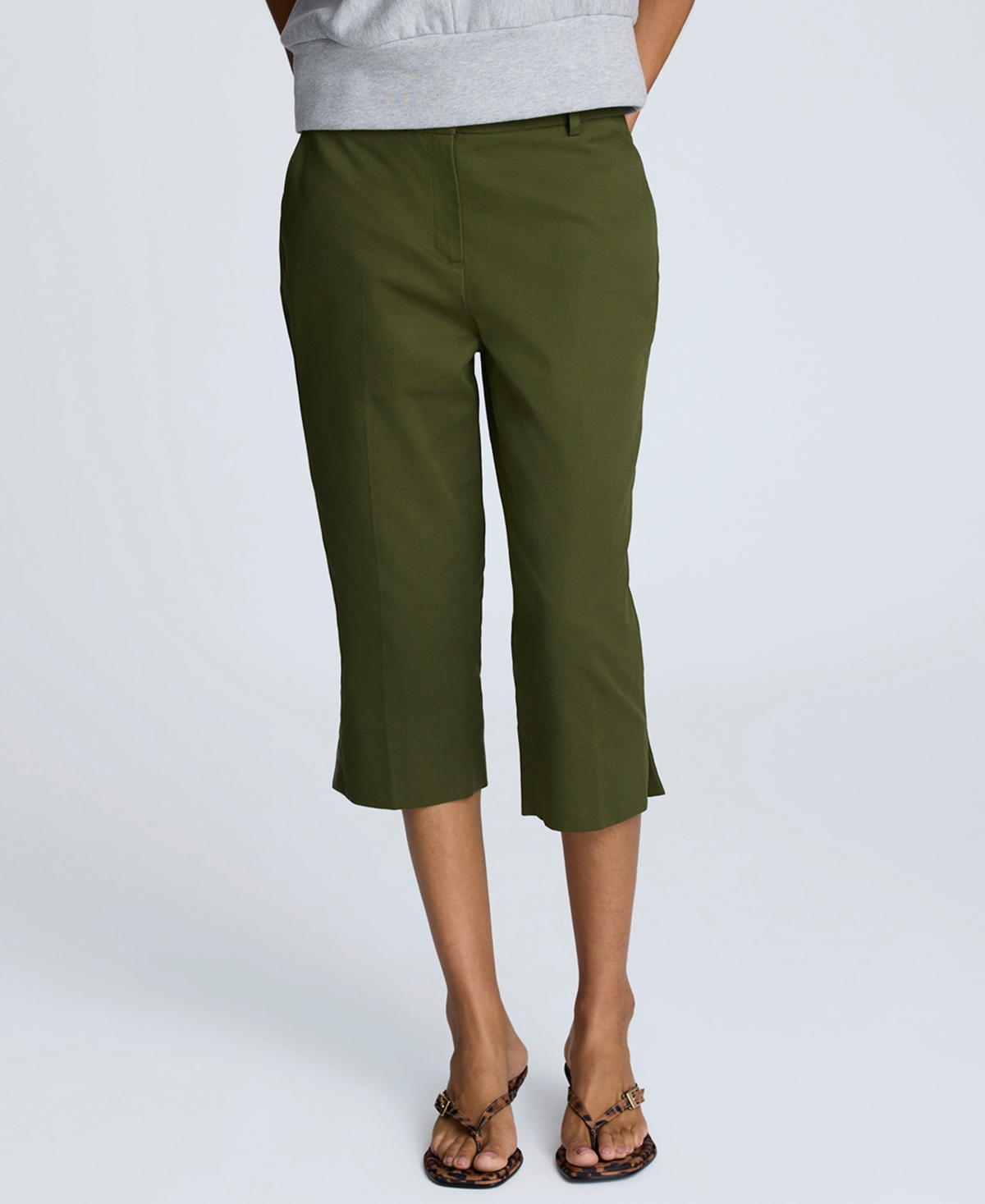 Women's Mid-Rise Pedal Pusher Pants - Black