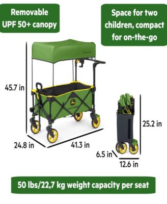 Baby John Deere Pop 'N Ride Stroller Wagon