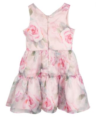 Big Girls Floral Organza Party Dress