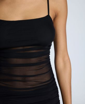 Women's Ruched Bodycon Maxi Dress