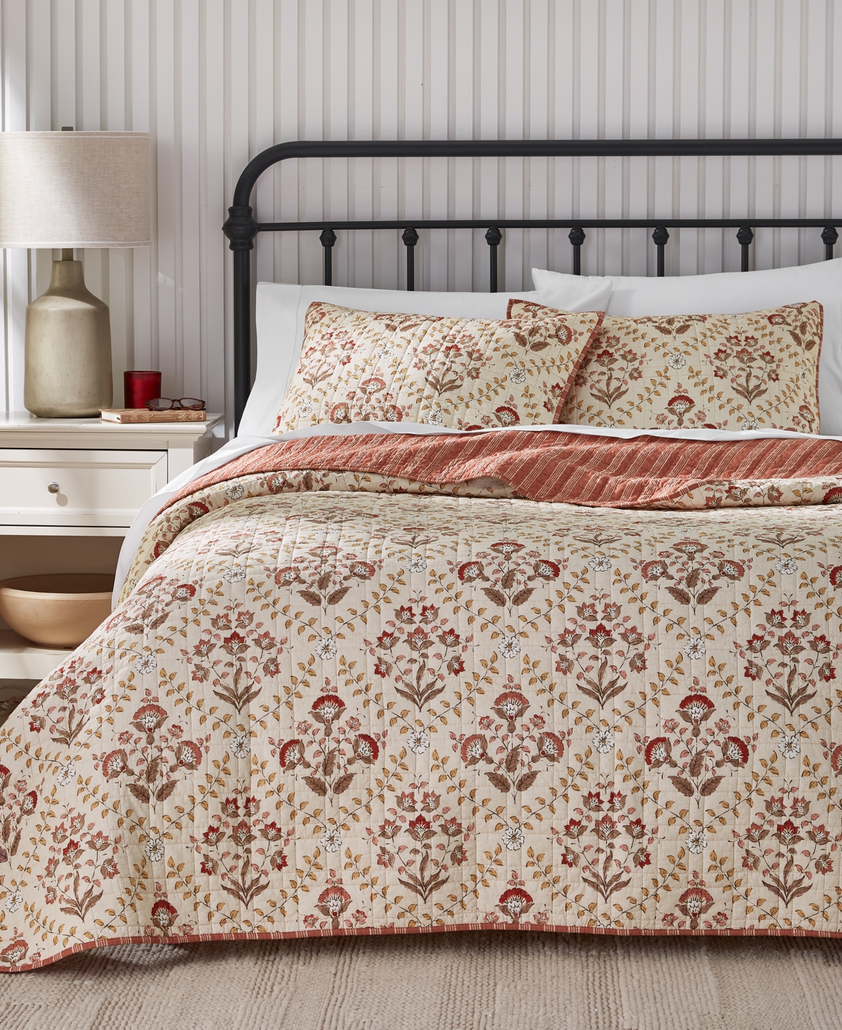 Macy's Charter Club Amelia 3-pc. Quilt Set, King, Exclusively At  In Orange