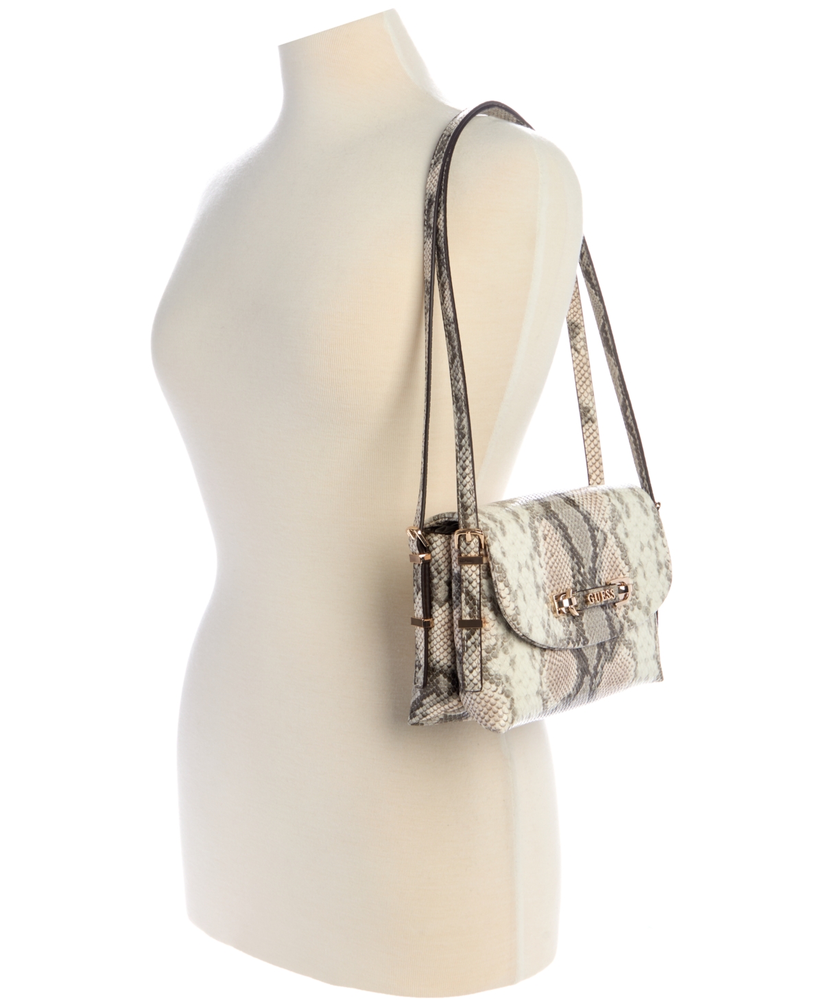 GUESS LEFIA FLAP SHOULDER BAG 