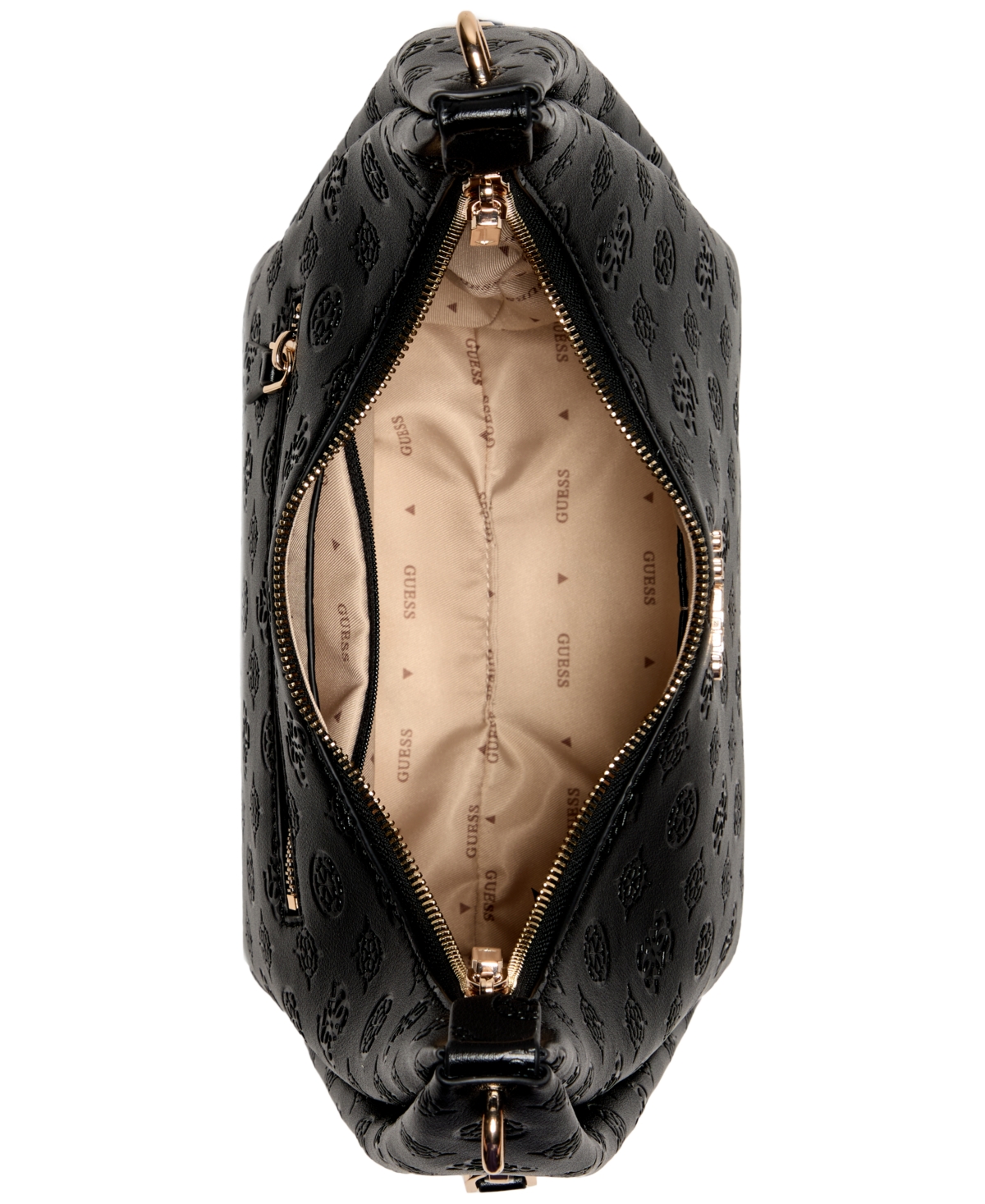 GUESS PHOEBE LOGO HOBO SHOULDER BAG 