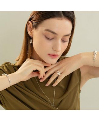 Sterling Silver  Vivienne Statement Bouquet Chain Bracelet