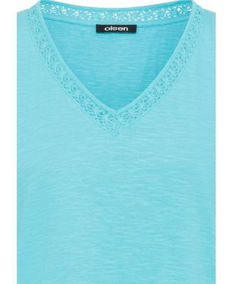 Women's Embroidered Neck T-Shirt