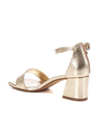 Women's Heeled Ankle Strap Sandals Refresh By Xti