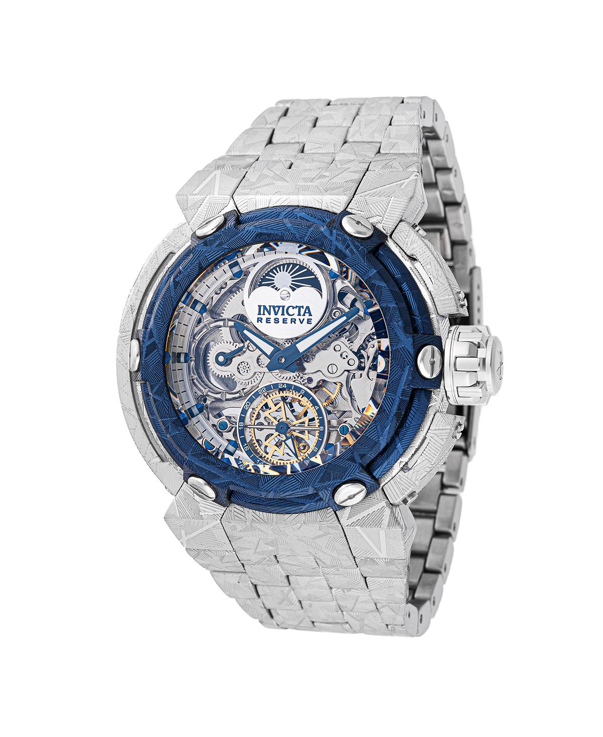 Men's 47709 Coalition Forces Automatic 2 Hand Silver, Dark Blue Dial Watch - Silver
