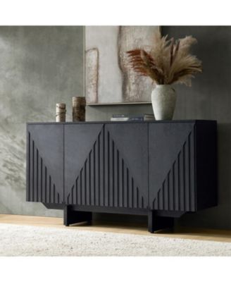 Modern Adamo 58"Wide 4 door Wood Sideboard