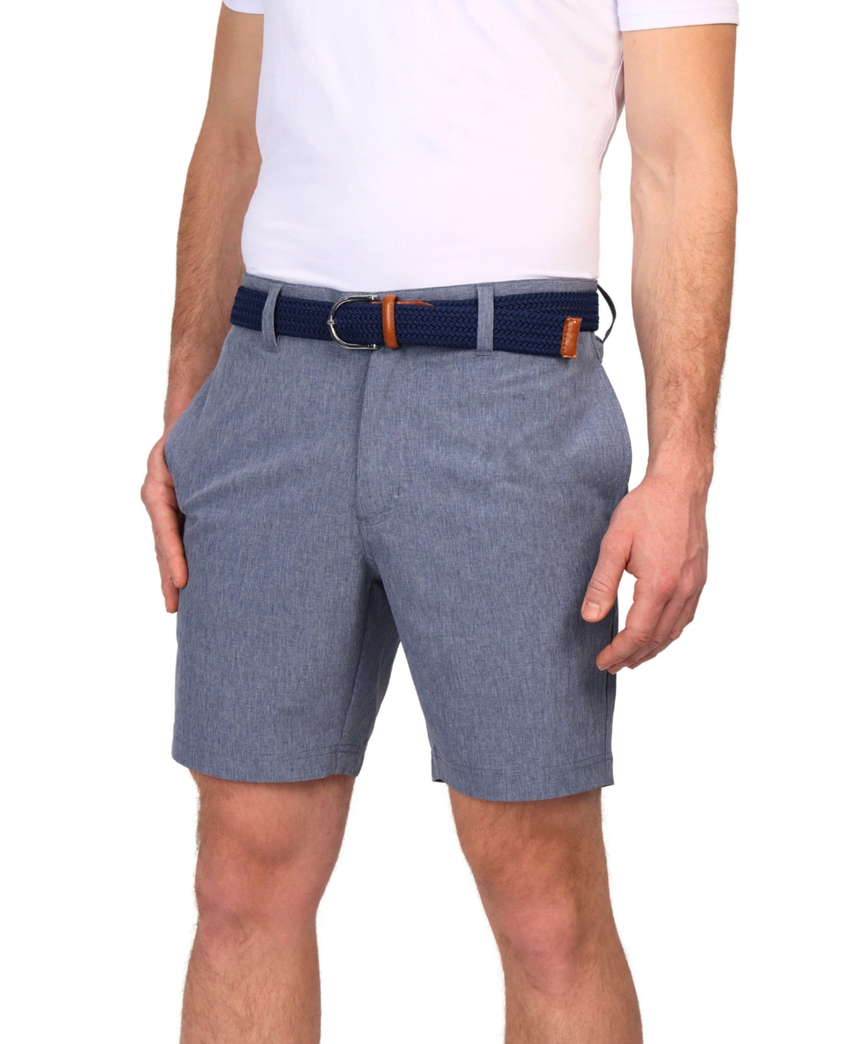 Men's Tonal Melange Performance Shorts - Denim blue
