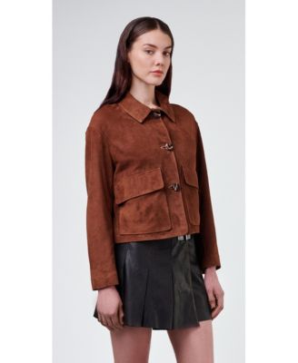 Women's Cropped Suede Jacket, Created for Macy's