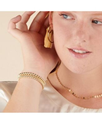 Gold Filled Classic Bead Bracelet - 3mm