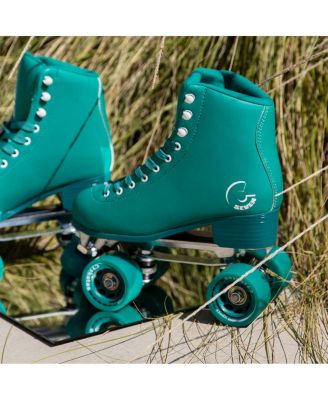 Dark Magic Quad Roller Skates (Enchanted Forest, Women's 6 / Youth 5 / Men's 5)