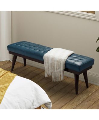 Terencio Bedroom Genuine Leather Bench