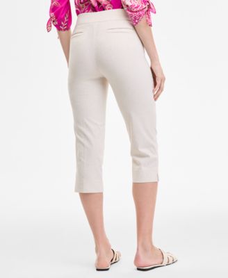 [eessay] ROSE CAPRI PANTS  /追跡付 Kaiia exclusive bow detail capri pants in red gingham - part