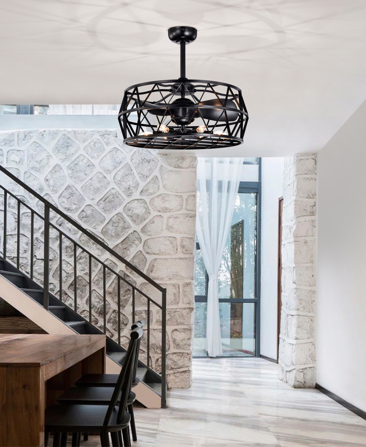 Home Accessories 26" Loredana 6-light Indoor Ceiling Fan Chandelier