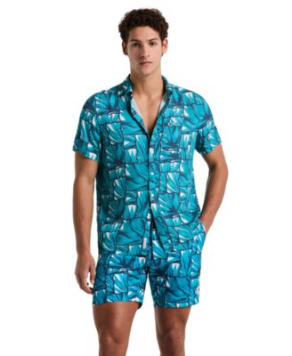 Original Penguin Mens Agave Shirt Mens Volley Agave Swim Trunks