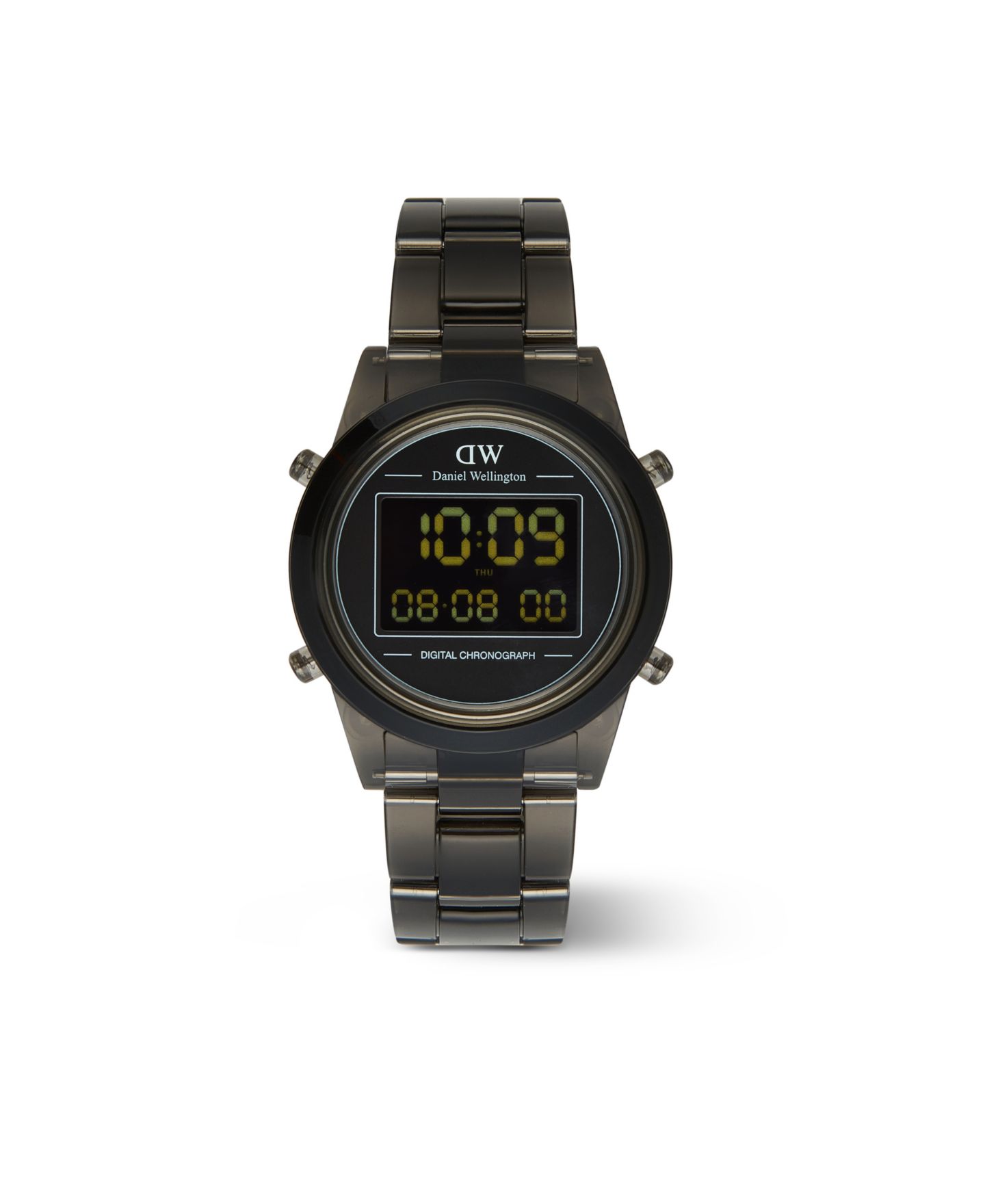 Женские часы Daniel Wellington Chronograph Gray Plastic Watch, 36mm — фото 1