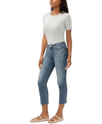 Women's Elyse Mid-Rise Comfort-Fit Ankle Straight-Leg Jeans