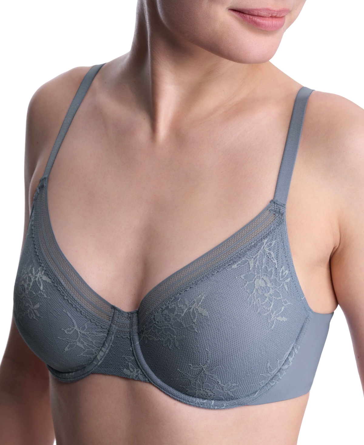 Natori Love Lace Underwire Full Coverage Plunge Bra