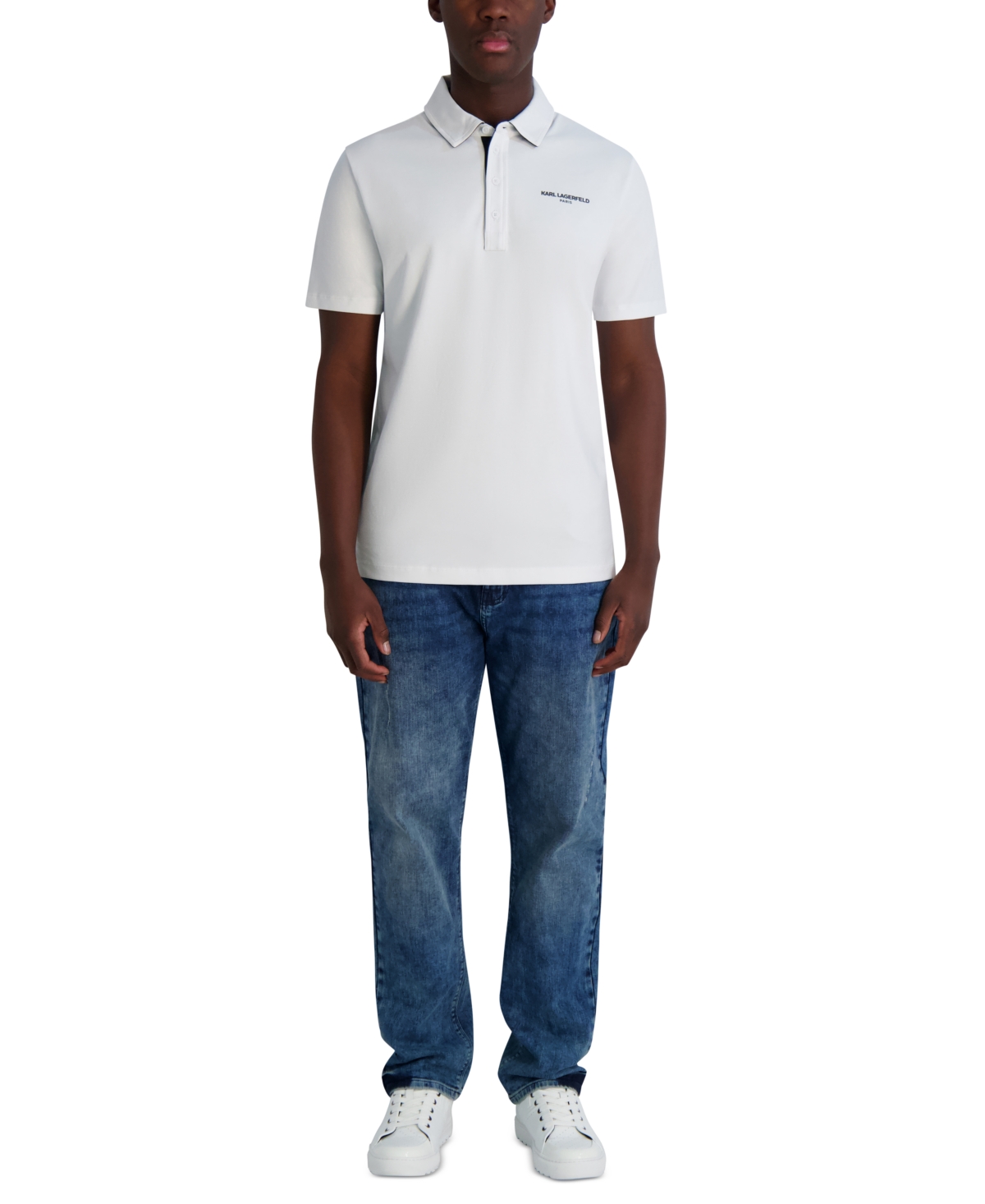 Karl Lagerfeld Men's Logo Polo Shirt