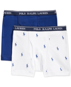 image of Polo Ralph Lauren 2-Pk. Boxer Briefs, Little Boys & Big Boys