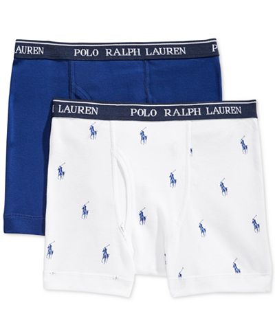 Polo Ralph Lauren Boys' or Little Boys' 2-Pack Boxer Briefs - Underwear ...