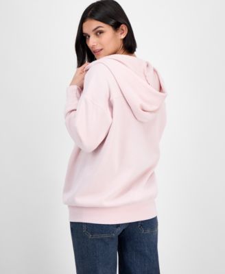 Juniors' Oversized Full-Zip Hoodie