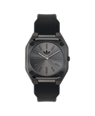 Adidas Black Synthetic Sport Watch main image 0
