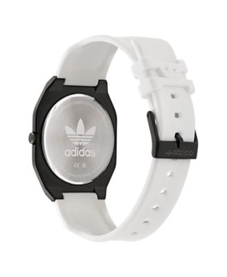 Unisex Analog White Silicone Watch, 39mm