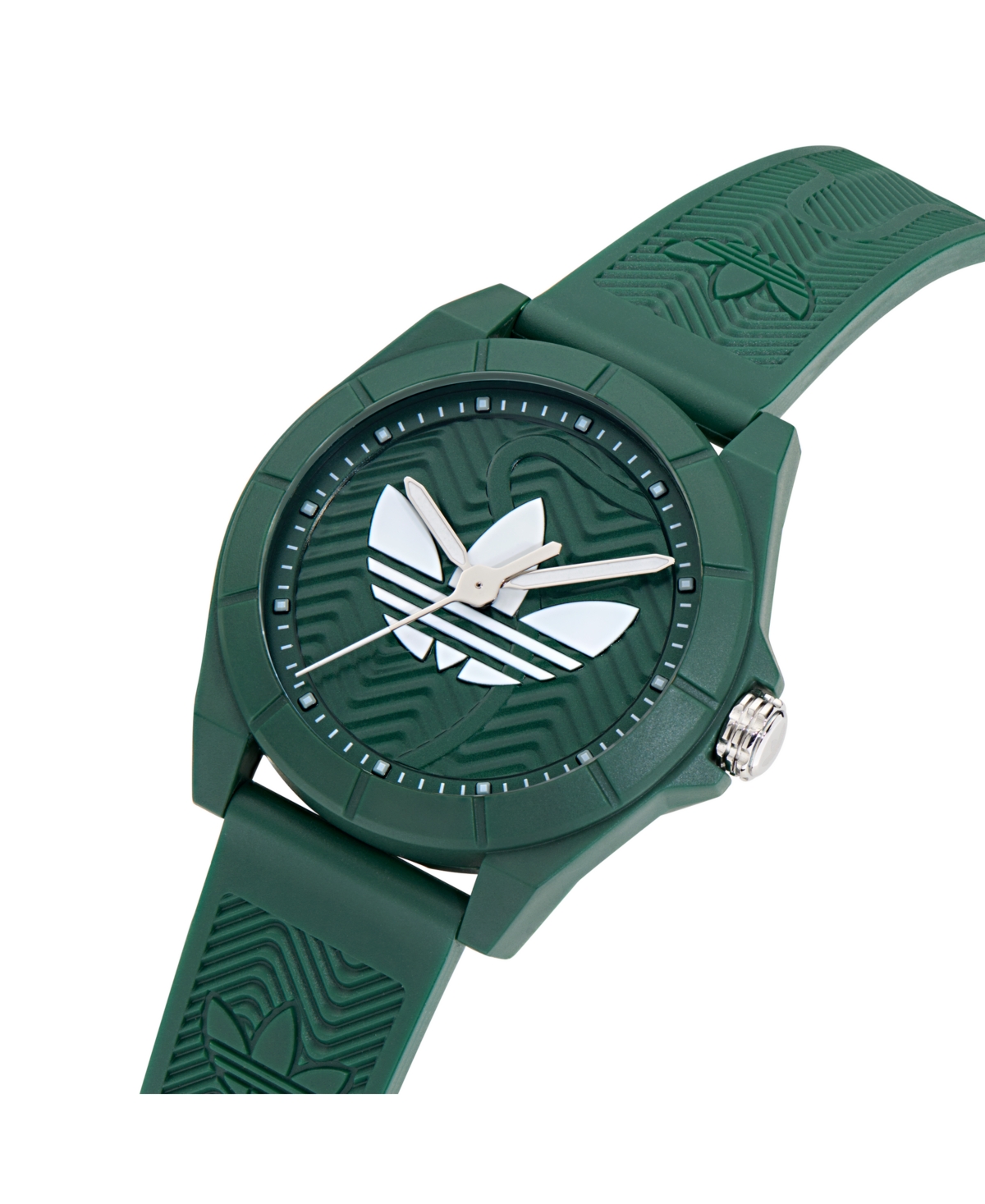 Shop Adidas Originals Unisex Analog Green Resin Watch, 41mm