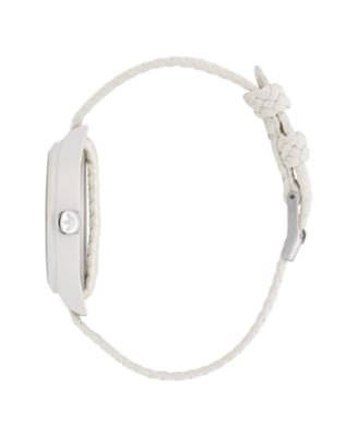 Unisex Analog White Nylon Watch, 39mm