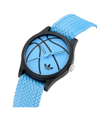 Unisex Analog Blue Nylon Watch, 39mm