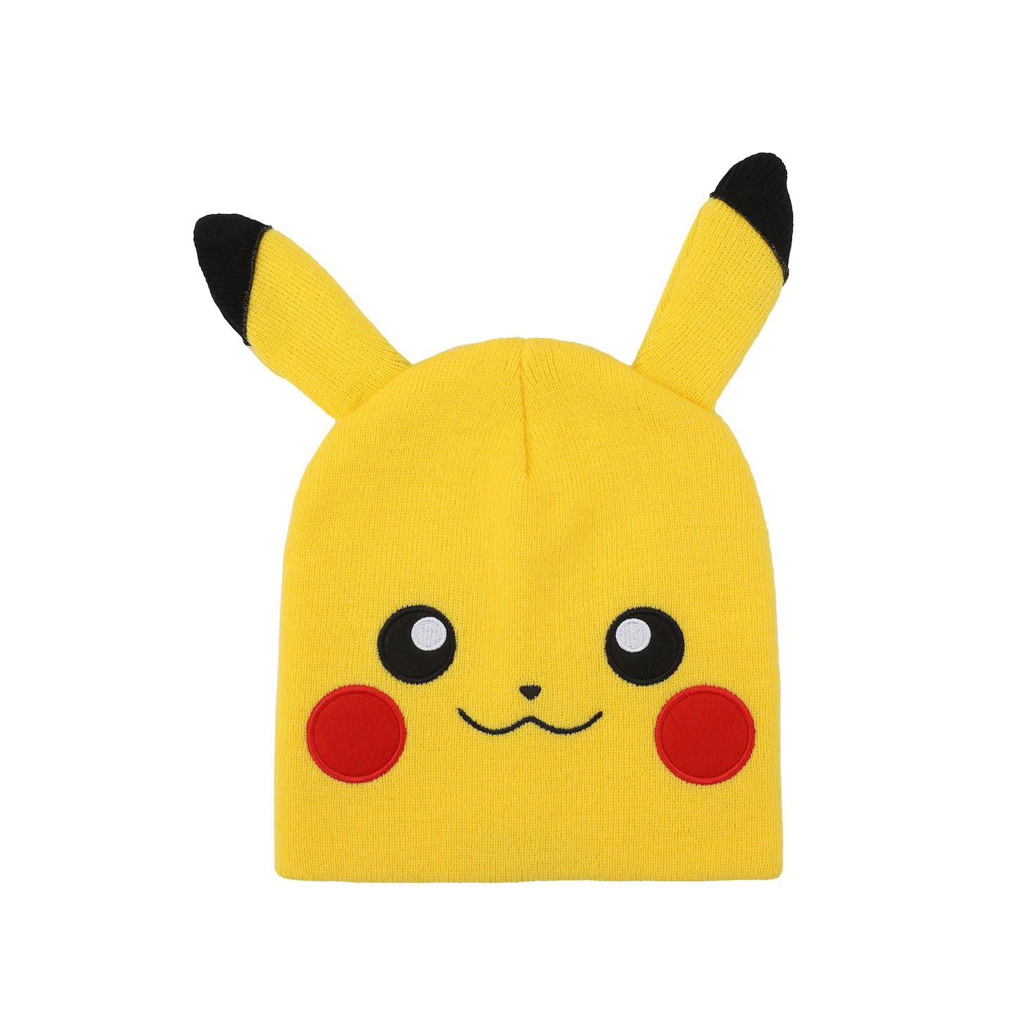 Мужская шапка Pokemon Pikachu Face Yellow Cuffless, цвет: Pok Pikachu Big Face — фото 1