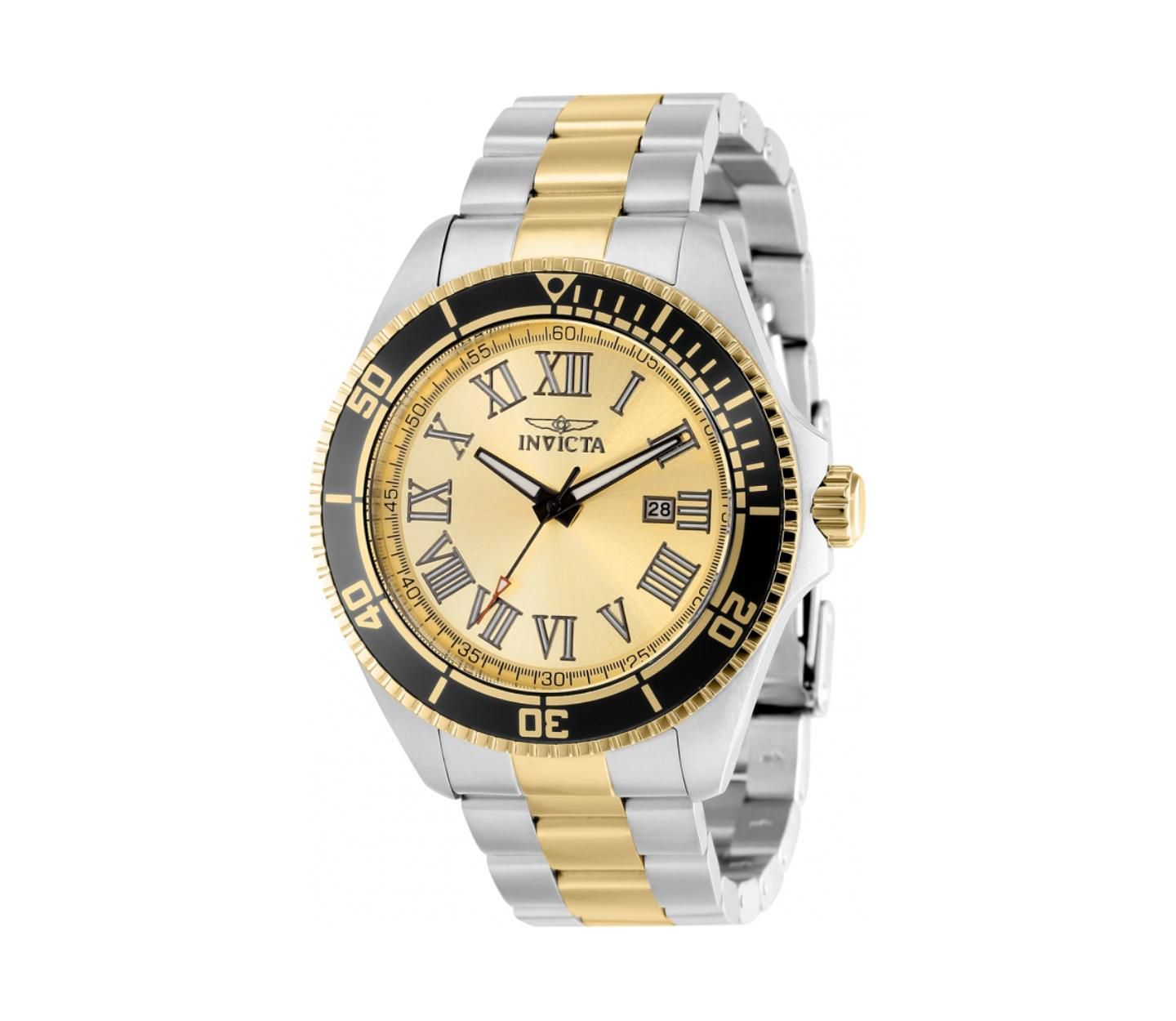 Мужские часы Invicta 15000 Pro Diver Quartz 3 Hand Champagne Dial, цвет: Золотой — фото 2