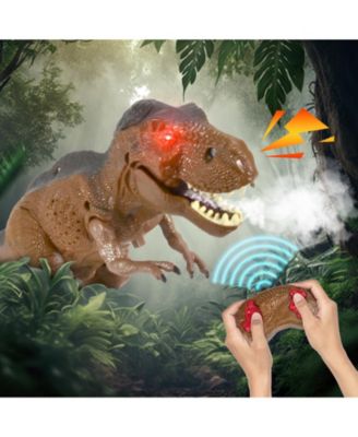 DB1 RC Dinosaur Toys -Walking Tyrannosaurus Dinosaur with Light-Up Eyes & Roaring Effect for Kids