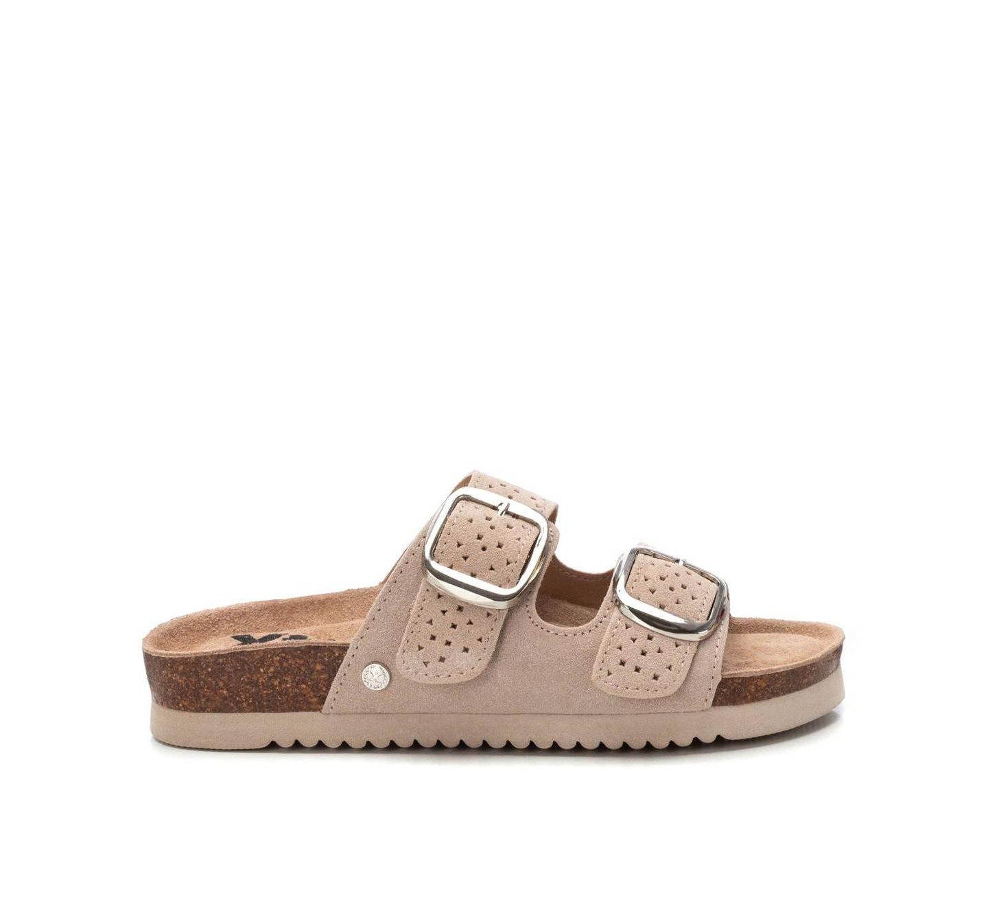 Женские сандалии XTI Suede Slip on, цвет: Бежевый — фото 1