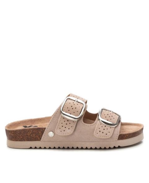 Женские сандалии XTI Suede Slip on, цвет: Бежевый