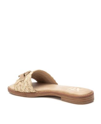 Women's Raffia Slide Sandals By XTI