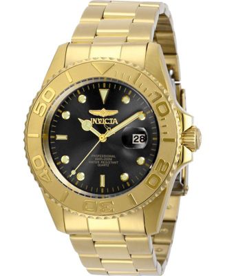 Men's 29946 Pro Diver Quartz 3 Hand Black Dial Watch