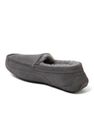 Men's Fireside By Melbourne Genuine Shearling Moccasin Slipper