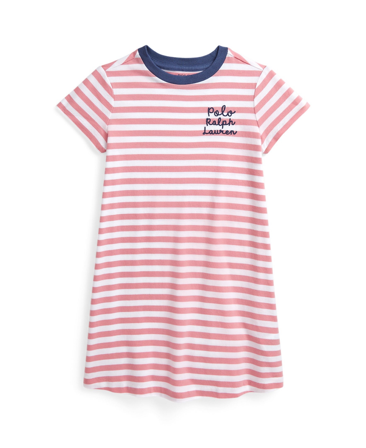 Polo Ralph Lauren Ralph Lauren Striped Logo Cotton Jersey Dress