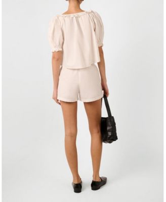 Women's Ruffle Boxer Short