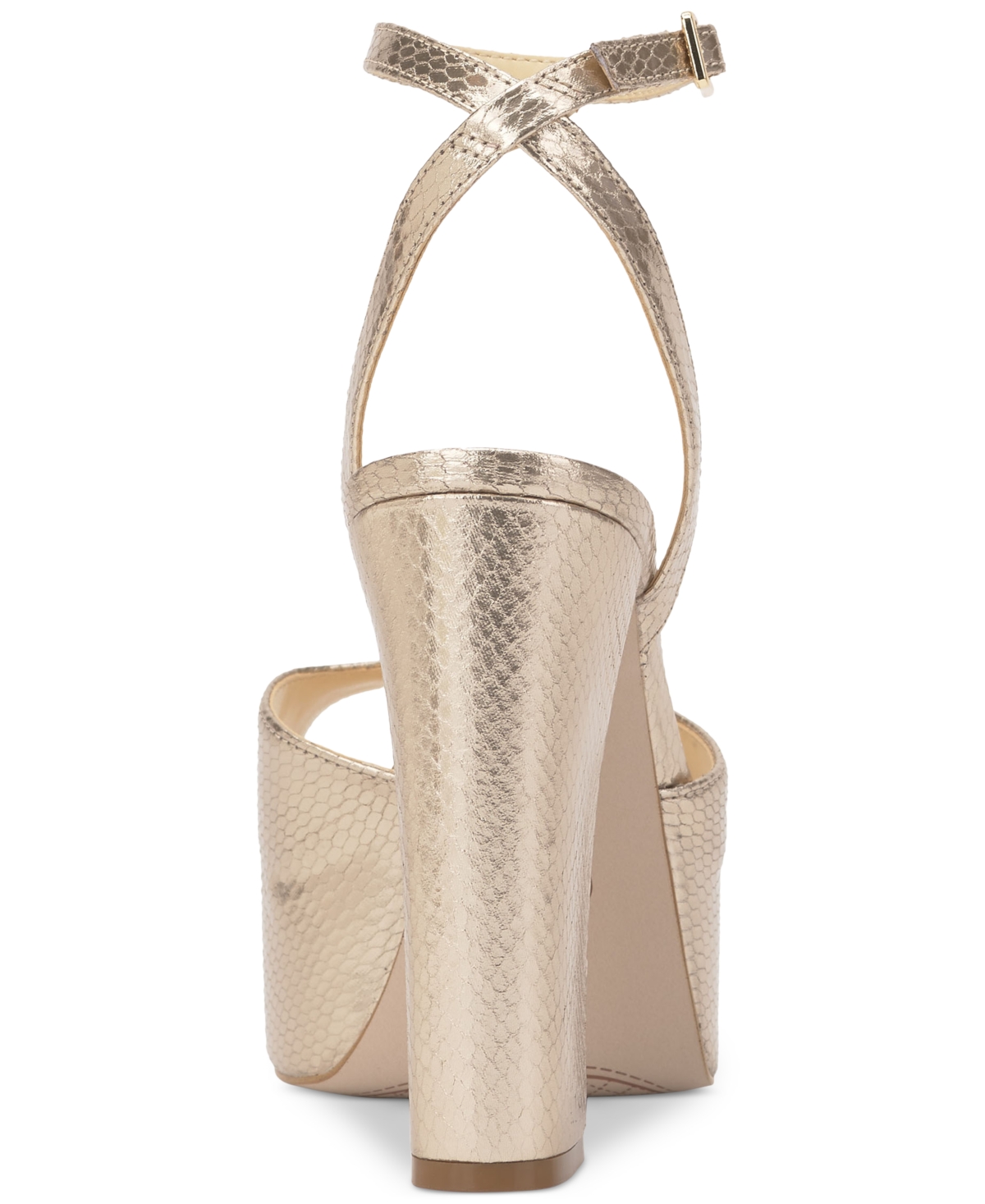 Jessica Simpson Lirio Ankle Strap Platform Sandal In Gold