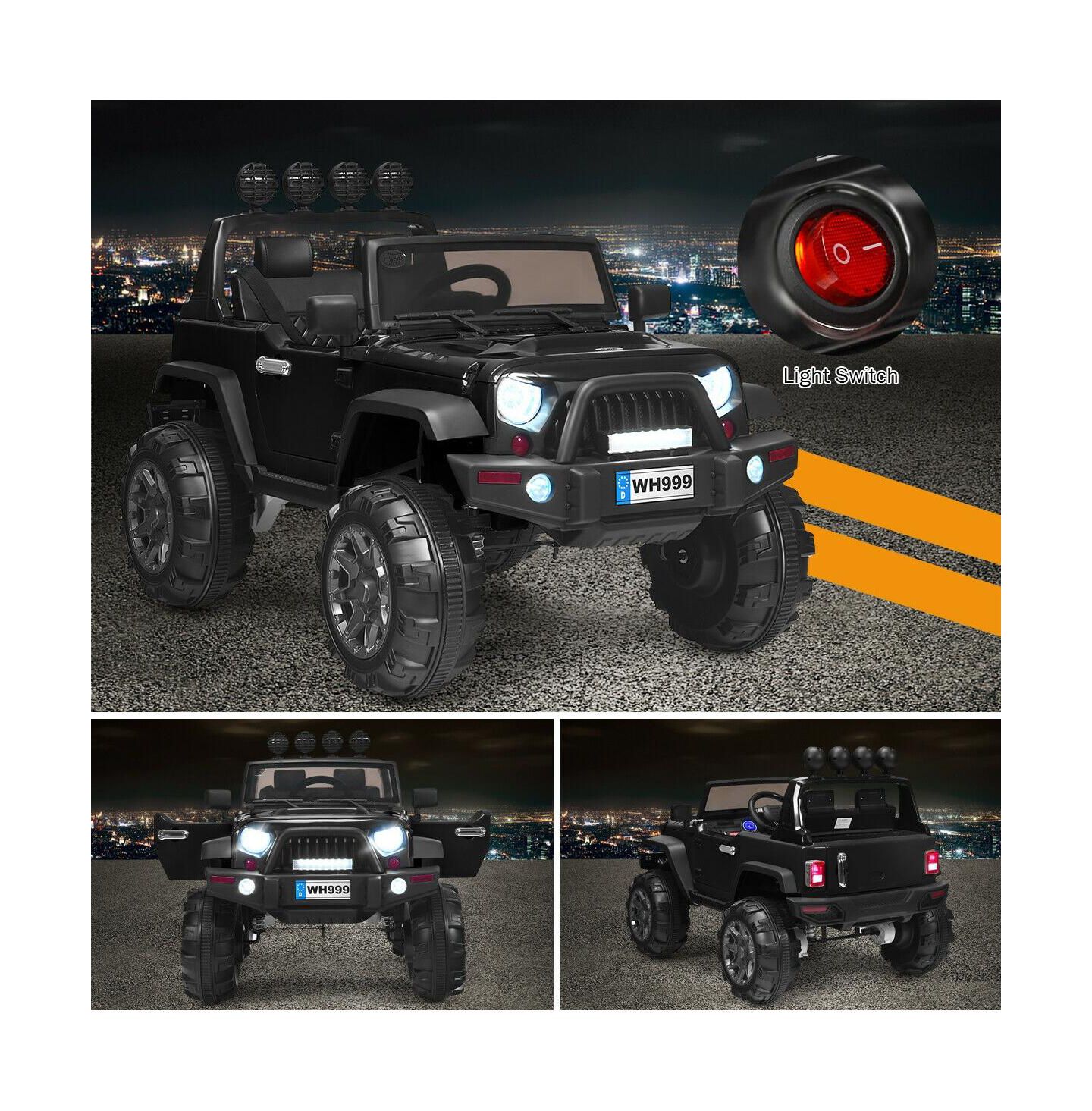 Детская игрушка Mecale 12V Kids Ride-On Truck with Remote Control and LED Lights, Ages 3-7, цвет: Чёрный — фото 7