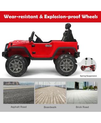 12V Kids Ride On Truck with Remote Control and Double Magnetic Door