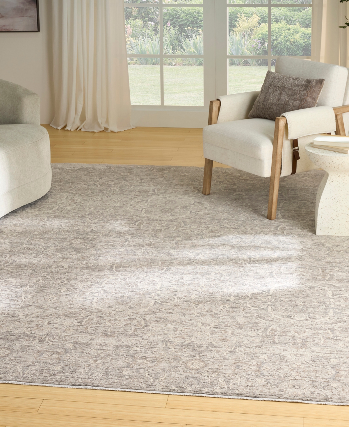 Nourison Home Shadows Shw06 7'10"x9'10" Area Rug In Neutral