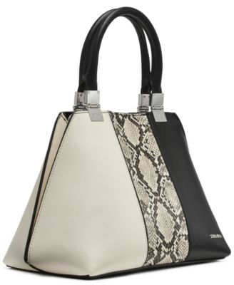 Granite Convertible Pieced Snake Satchel